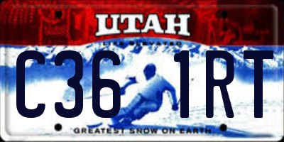 UT license plate C361RT