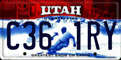 UT license plate C361RY