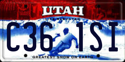 UT license plate C361SI