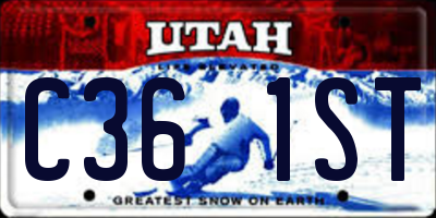 UT license plate C361ST