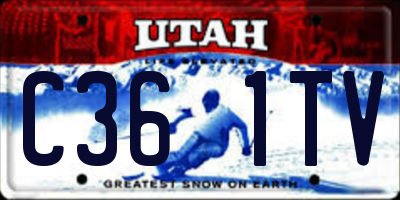 UT license plate C361TV