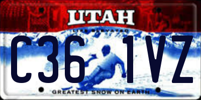 UT license plate C361VZ