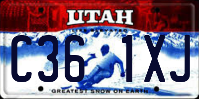 UT license plate C361XJ