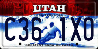 UT license plate C361XO