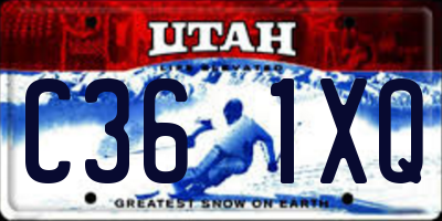 UT license plate C361XQ