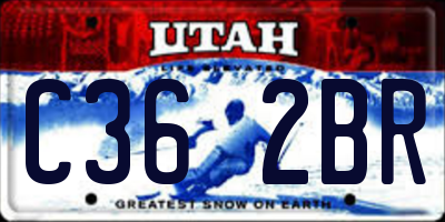 UT license plate C362BR