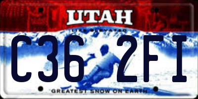 UT license plate C362FI