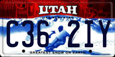 UT license plate C362IY