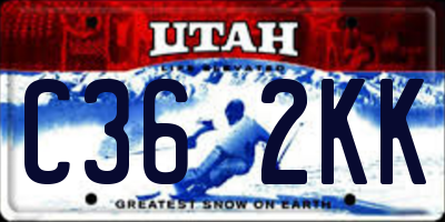 UT license plate C362KK