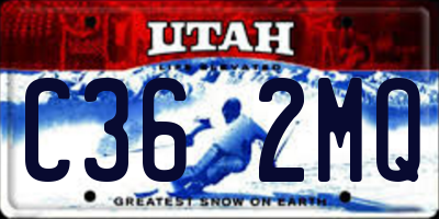 UT license plate C362MQ
