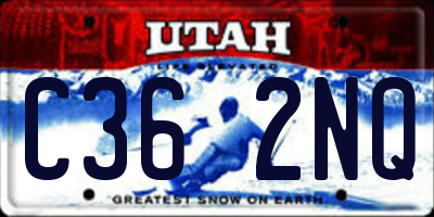 UT license plate C362NQ