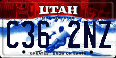 UT license plate C362NZ