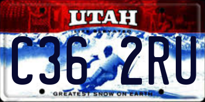 UT license plate C362RU