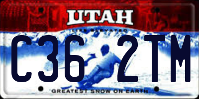 UT license plate C362TM