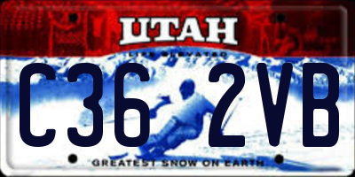 UT license plate C362VB