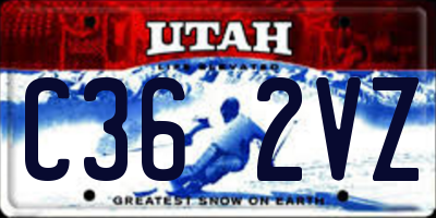 UT license plate C362VZ