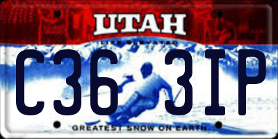 UT license plate C363IP