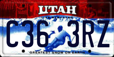UT license plate C363RZ