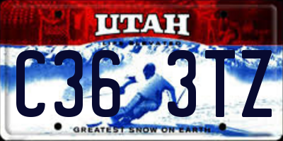 UT license plate C363TZ