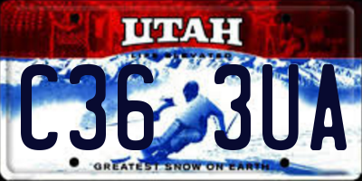 UT license plate C363UA