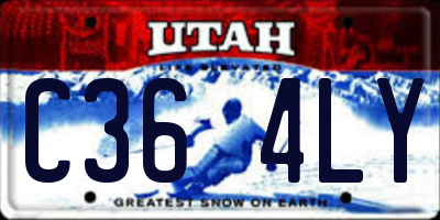 UT license plate C364LY