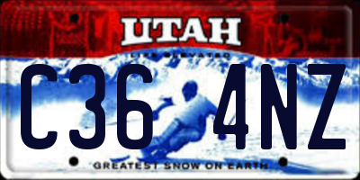 UT license plate C364NZ