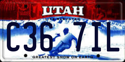 UT license plate C367IL