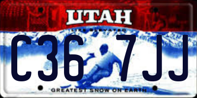UT license plate C367JJ