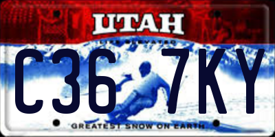 UT license plate C367KY