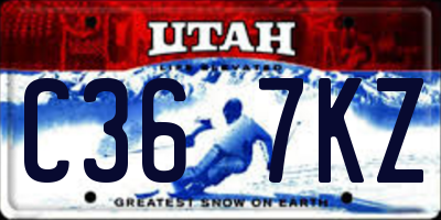 UT license plate C367KZ