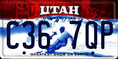 UT license plate C367QP