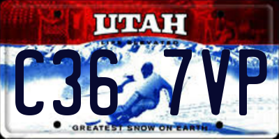 UT license plate C367VP
