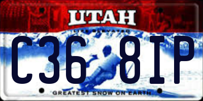 UT license plate C368IP