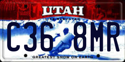 UT license plate C368MR