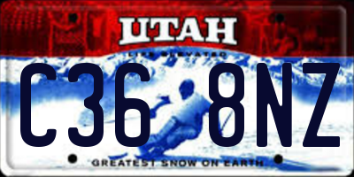 UT license plate C368NZ