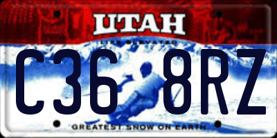 UT license plate C368RZ