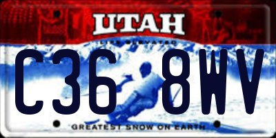 UT license plate C368WV