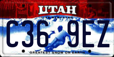 UT license plate C369EZ