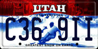UT license plate C369II