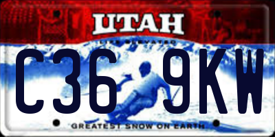 UT license plate C369KW