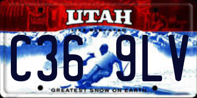 UT license plate C369LV