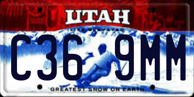 UT license plate C369MM