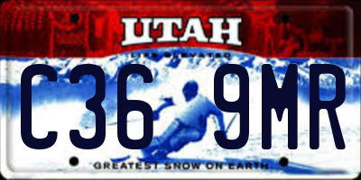 UT license plate C369MR