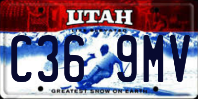 UT license plate C369MV