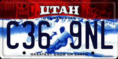 UT license plate C369NL