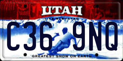 UT license plate C369NQ