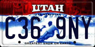 UT license plate C369NY