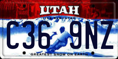 UT license plate C369NZ