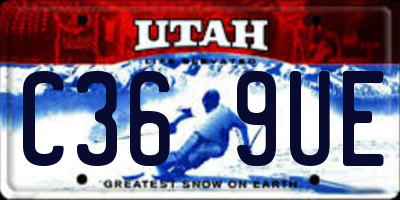 UT license plate C369UE