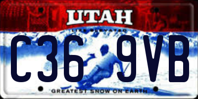 UT license plate C369VB